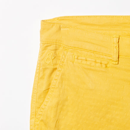 The Bruno Jacquard Shorts - Yellow Shorts Eight-X   
