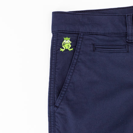 Navy FROG Chino Shorts Shorts Eight-X   
