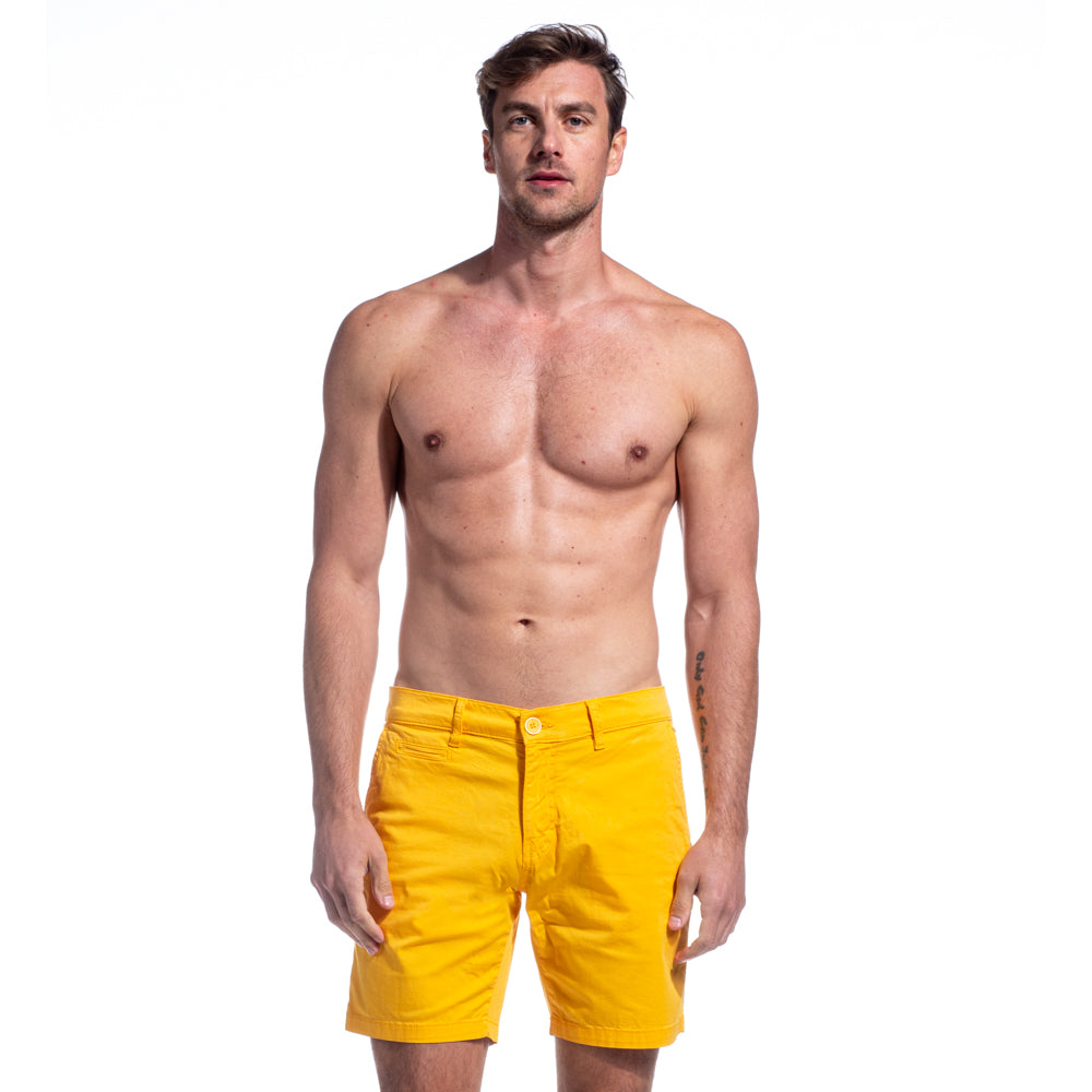 Yellow FROG Chino Shorts Shorts Eight-X   