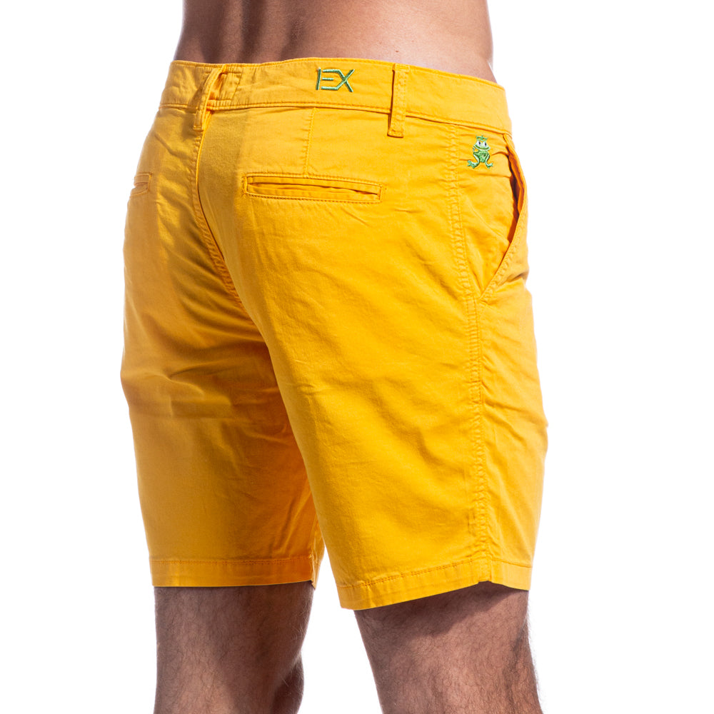 Yellow FROG Chino Shorts Shorts Eight-X   