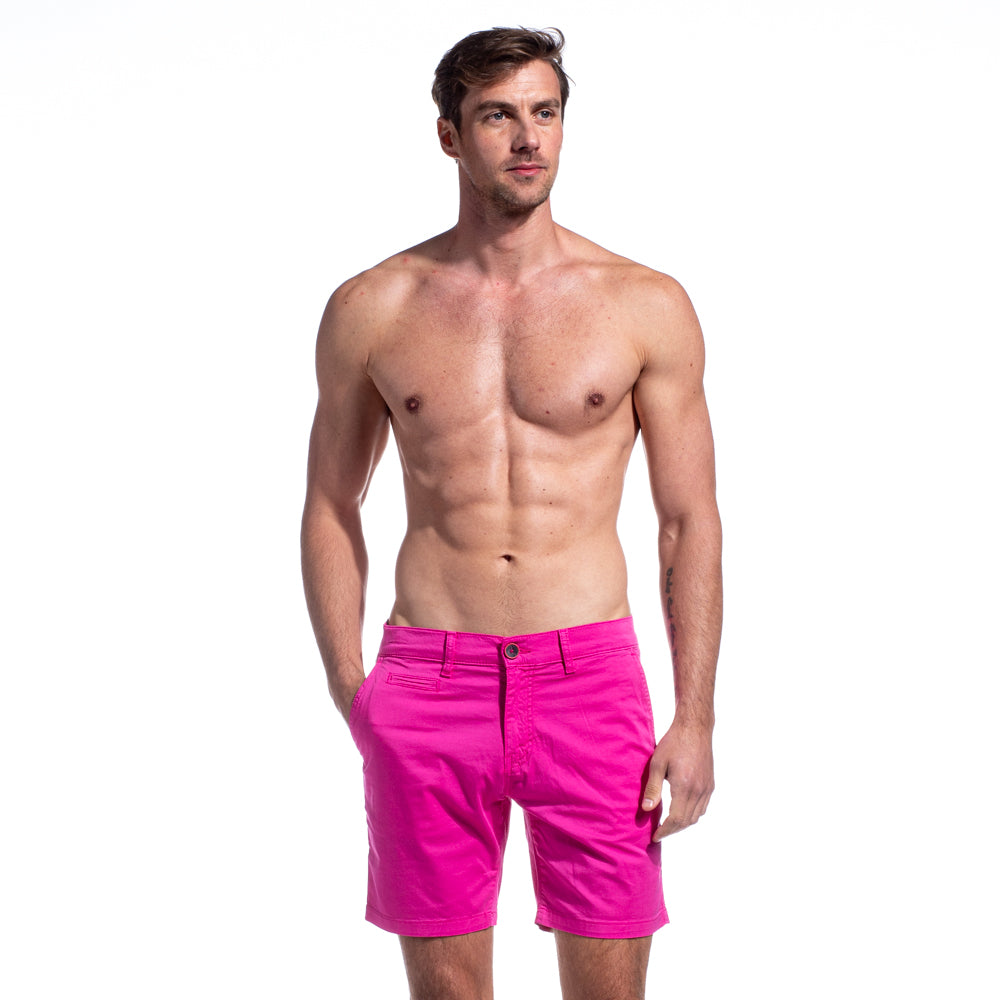 Eight x Designer Menswear Fuchsia Frog Shorts Pink 38