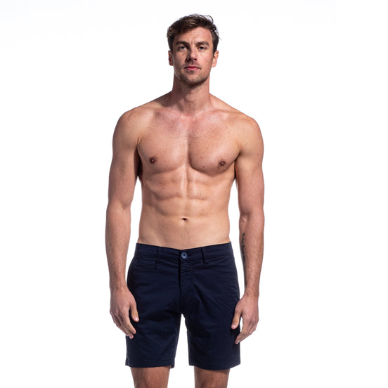 Navy FROG Chino Shorts Shorts Eight-X   