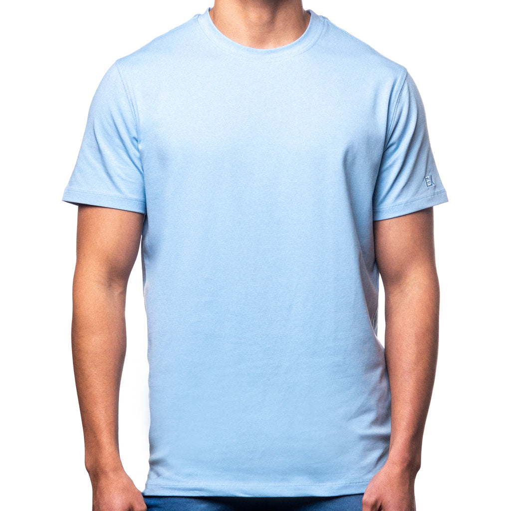 essential cotton shirt in baby blue