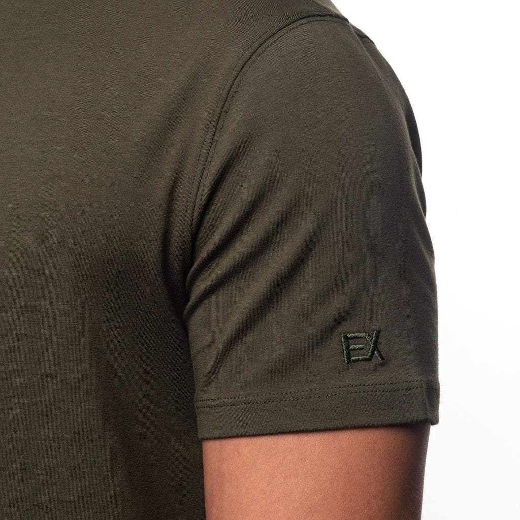 Essential Crew Neck T-Shirt - Olive T-Shirts Eight-X   