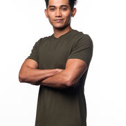 Essential Crew Neck T-Shirt - Olive T-Shirts Eight-X   