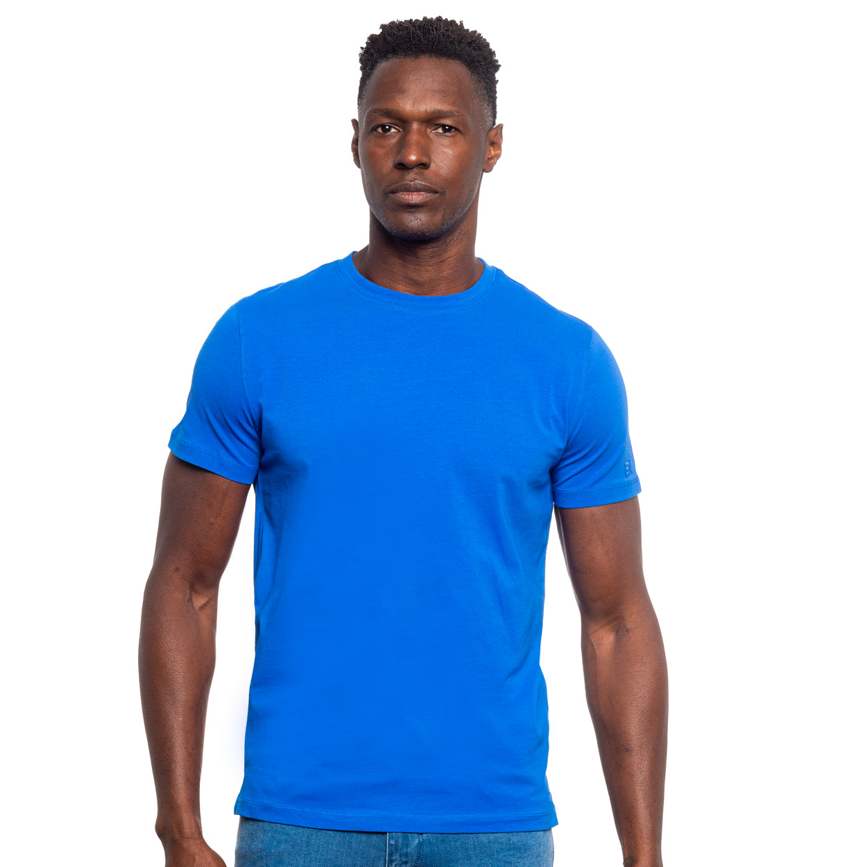 Eight-X | Designer Menswear | Basic Crew Neck T-Shirt - Midnight Blue