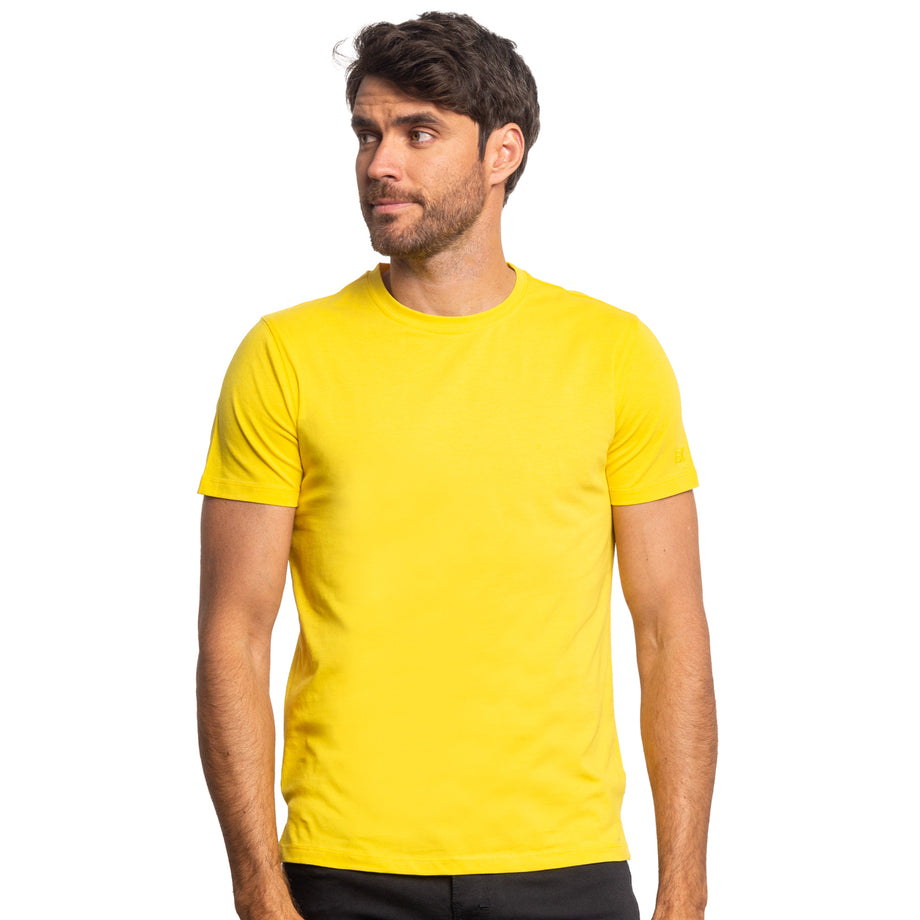 Camiseta Essential con cuello redondo Amarillo