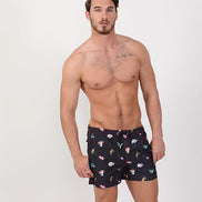 Urban Jungle Print Swim Trunks Swim Trunks EightX   