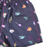 Urban Jungle Print Swim Trunks Swim Trunks EightX   
