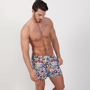 American Road Trip Print Swim Trunks Swim Trunks EightX   