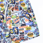 American Road Trip Print Swim Trunks Swim Trunks EightX   