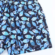 Blue Fish Swim Trunks Swim Trunks EightX   