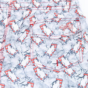 Polar Bear Plunge Print Swim Trunks Swim Trunks EightX   