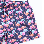 Flamingo Print Swimwear Swim Trunks EightX   