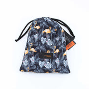 Flamingo and Palm Print Swim Trunks Swim Trunks EightX   
