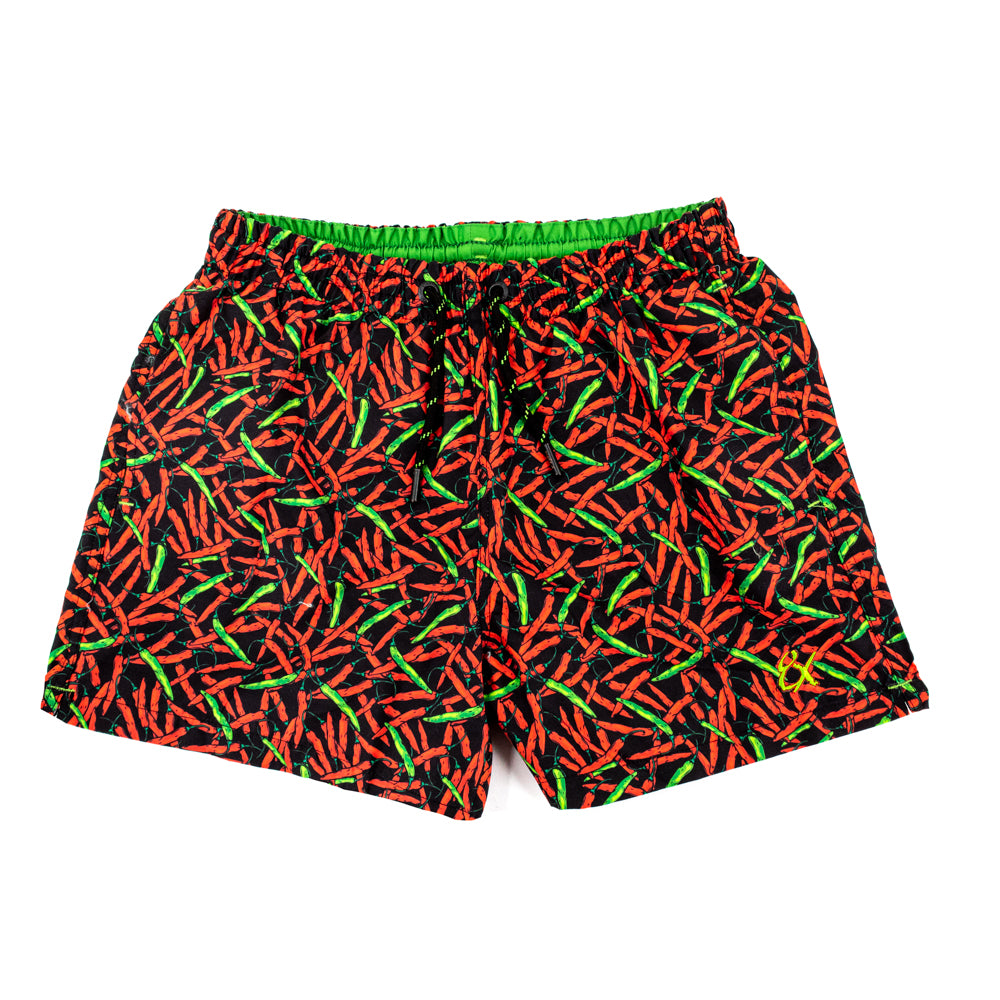 Chili Pepper Print Trunks Swim Trunks Eight-X