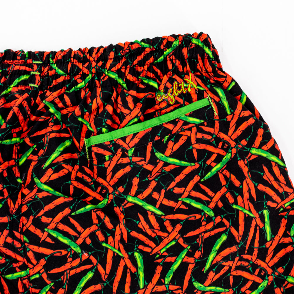 Chili Pepper Print Trunks Swim Trunks Eight-X   