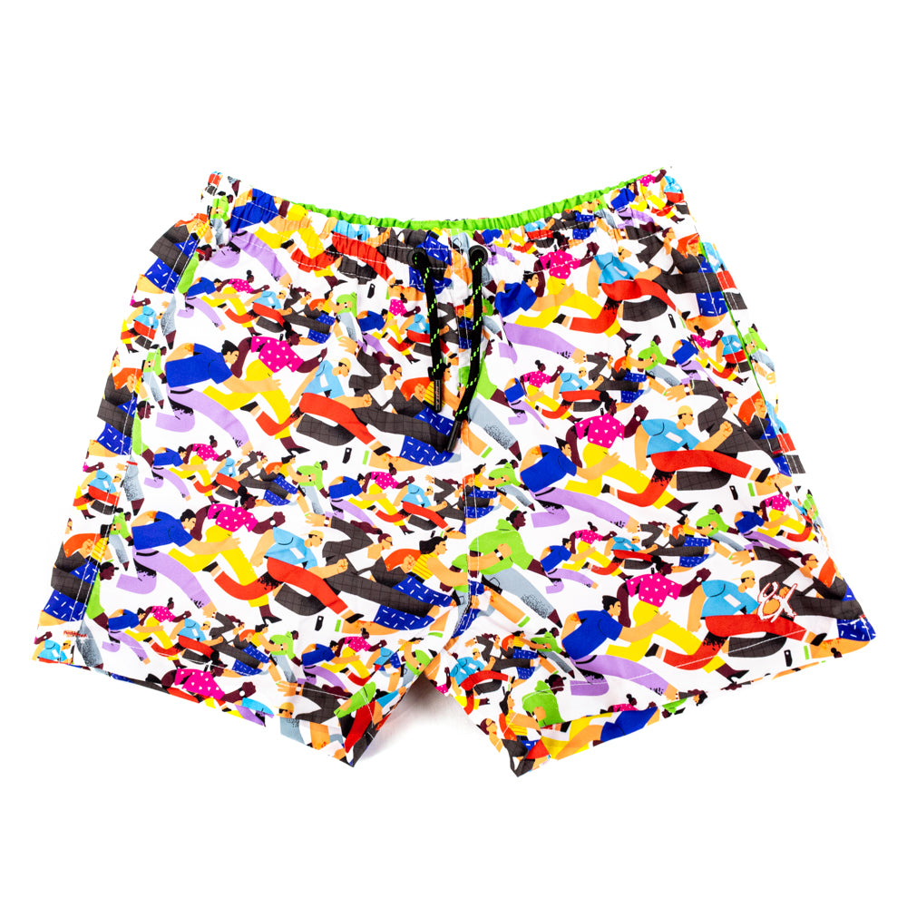 Retro Metro Print Trunks Swim Trunks Eight-X   