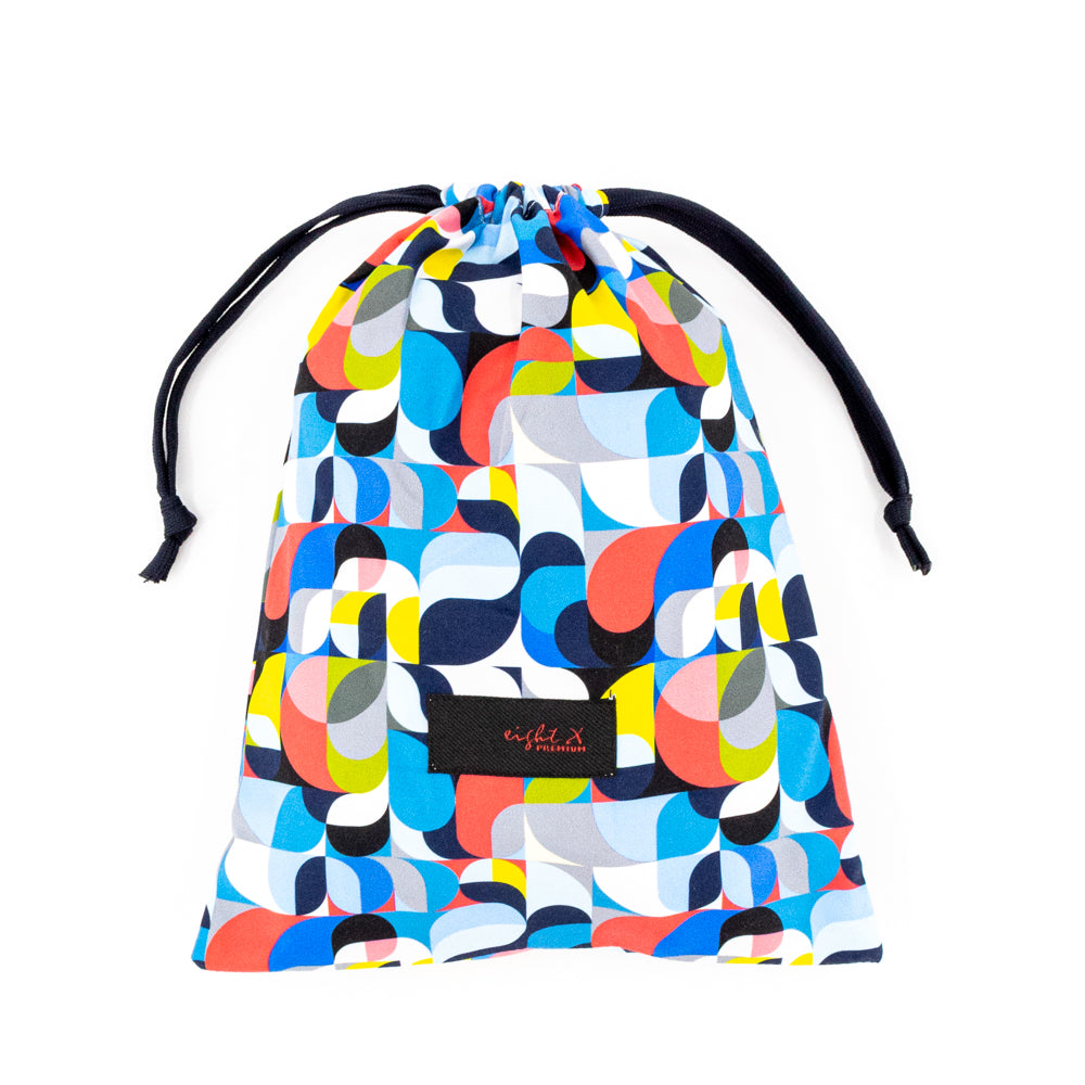 Matching Printed Drawstring Bag. Included with Purchase of Swim Trunks.