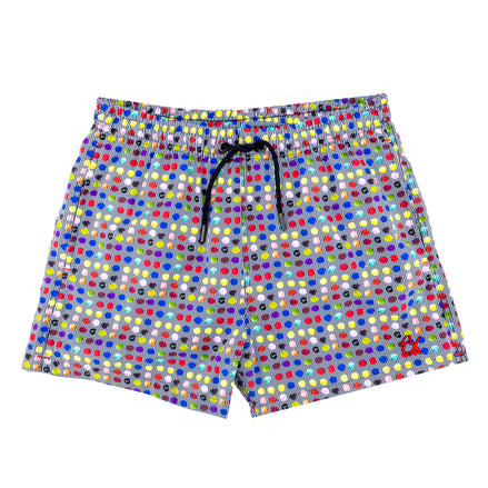 Dot and Cross Swim Trunks Swim Trunks Eight-X