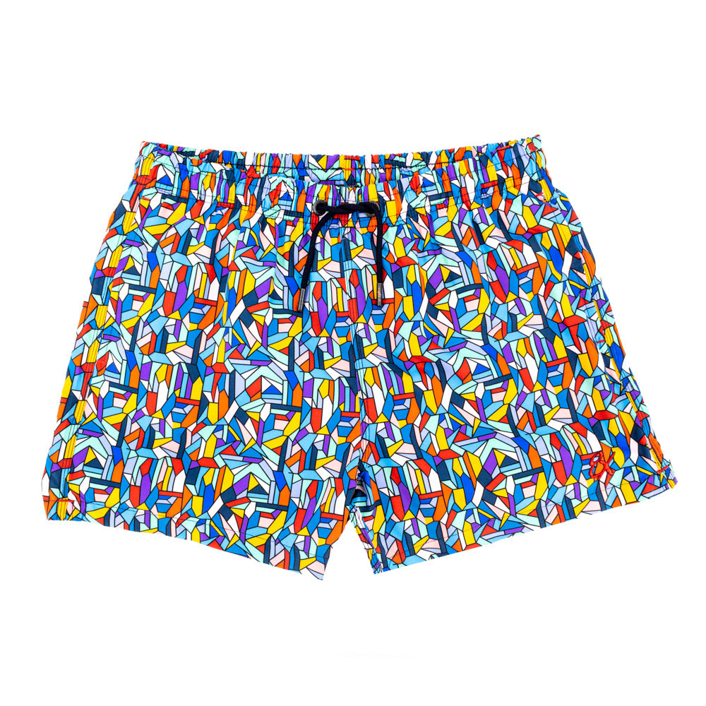 Holy Mosaic! Swim Trunks Swim Trunks Eight-X   