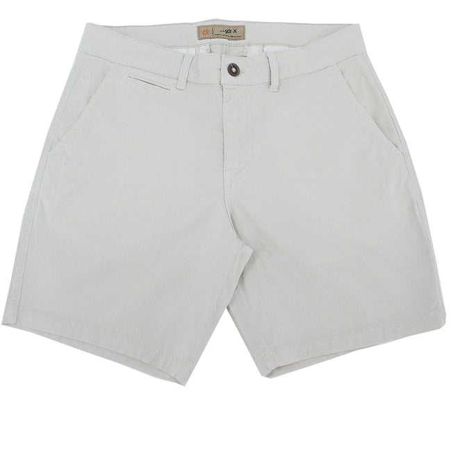Beige Slim Fit Jacquard Shorts Chino Shorts Eight-X   