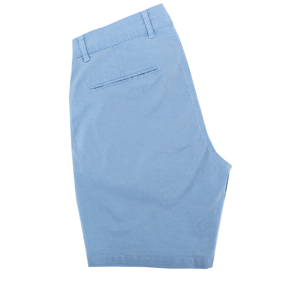 Blue Slim Fit Jacquard Shorts Chino Shorts Eight-X   