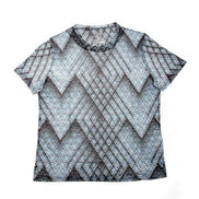 Navy Print T-Shirt All Over Print T-Shirts EightX   