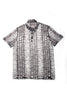 Grey Printed Polo Shirt Polos EightX   