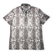 Grey Print Polo Shirt Polos EightX   