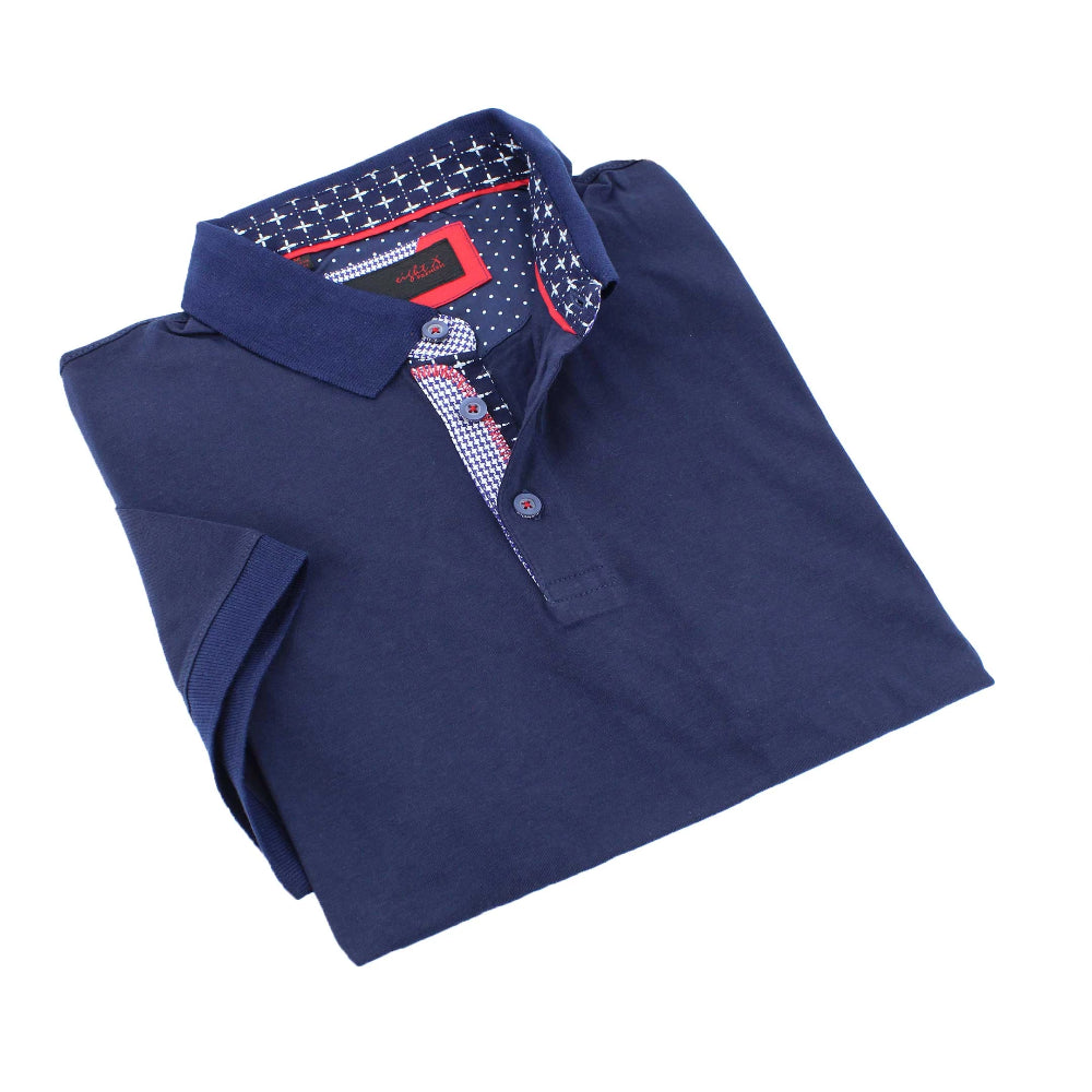 Solid Navy Polo Shirt Polos EightX   