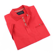 Red Pocket Polo Polos EightX