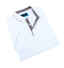 White Polo With Colorful Trim Polos EightX