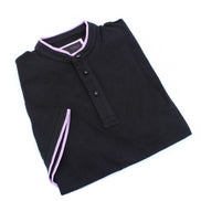 Modern Henley In Black Polos EightX