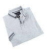 Grey Polo With Black Trim Polos EightX