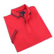 Red Polo With Black Trim Polos EightX