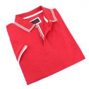 Red Polo With White Trim Design Polos EightX