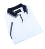 White Polo With Navy Trim Design Polos EightX