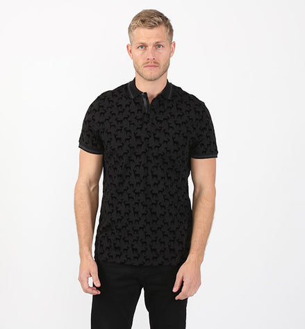 Black Moose Flocking Polo Polos EightX