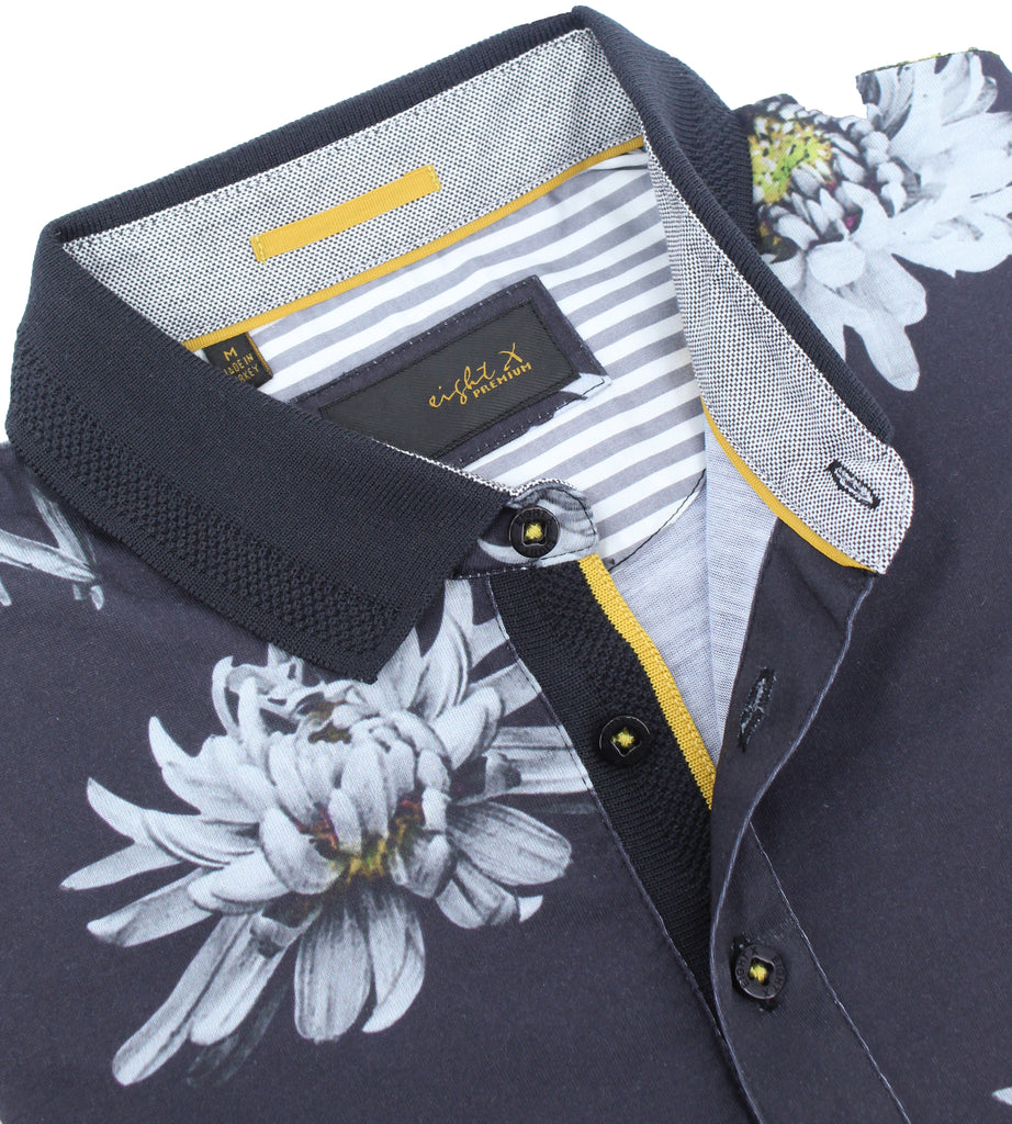 Yellow In Bloom Polo Polos EightX   