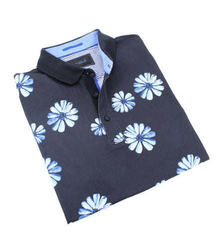 Blue Daisy Polo Polos EightX