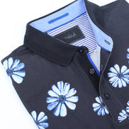 Blue Daisy Polo Polos EightX