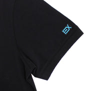 Black Multi Patch Polo Polos Eight-X