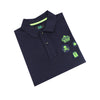 Navy Multi Patch Polo Polos Eight-X   