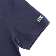 Navy Multi Patch Polo Polos Eight-X   