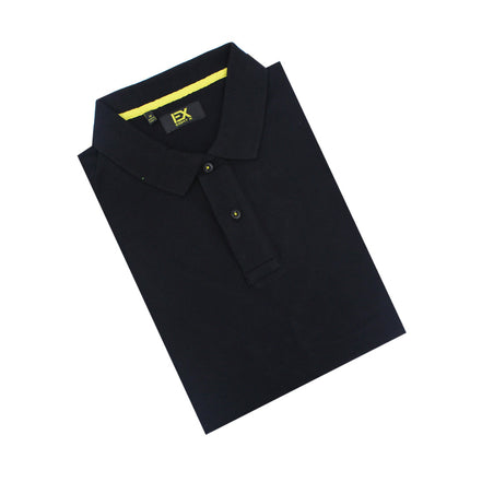 Black Polo with EX Logo Polos Eight-X