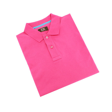 Fuchsia Polo with EX Logo Shirts Eight-X