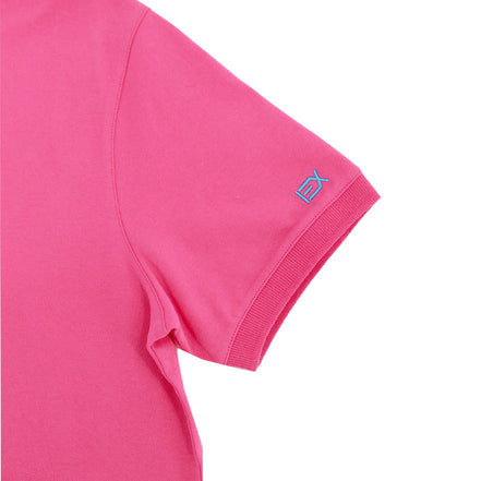 Fuchsia Polo with EX Logo Shirts Eight-X