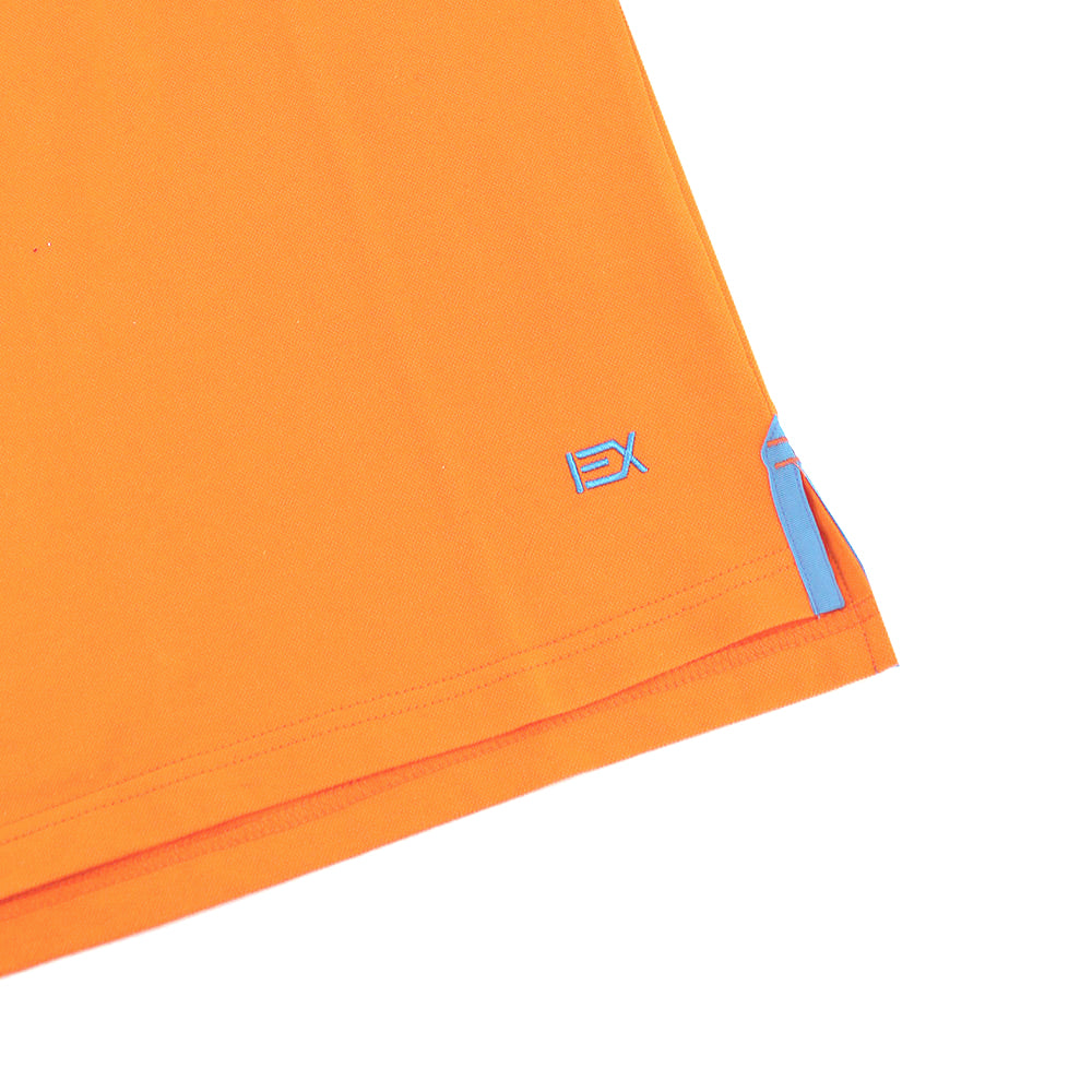 Orange Polo with EX Logo Polos Eight-X