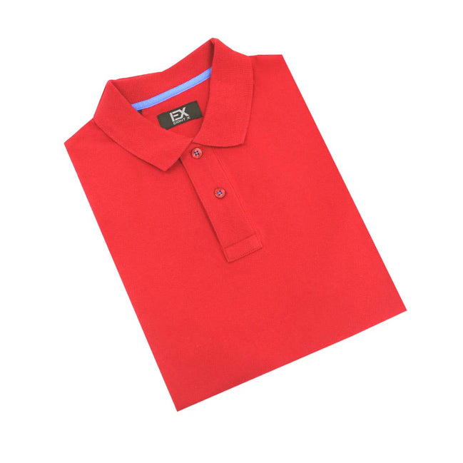 Red Polo with EX Logo Polos Eight-X